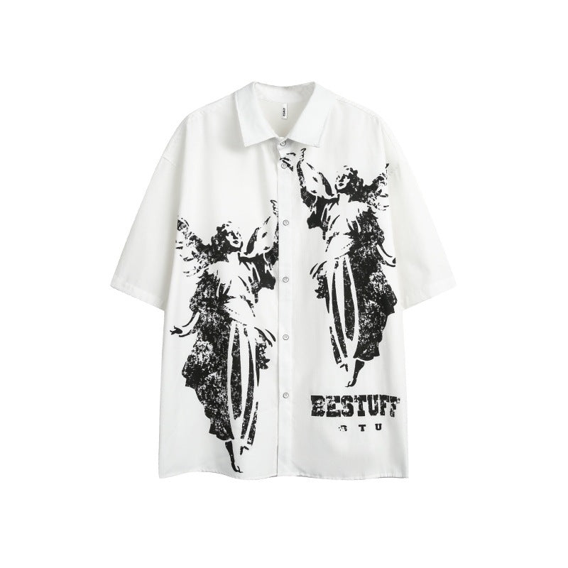 Free woman like shirt man