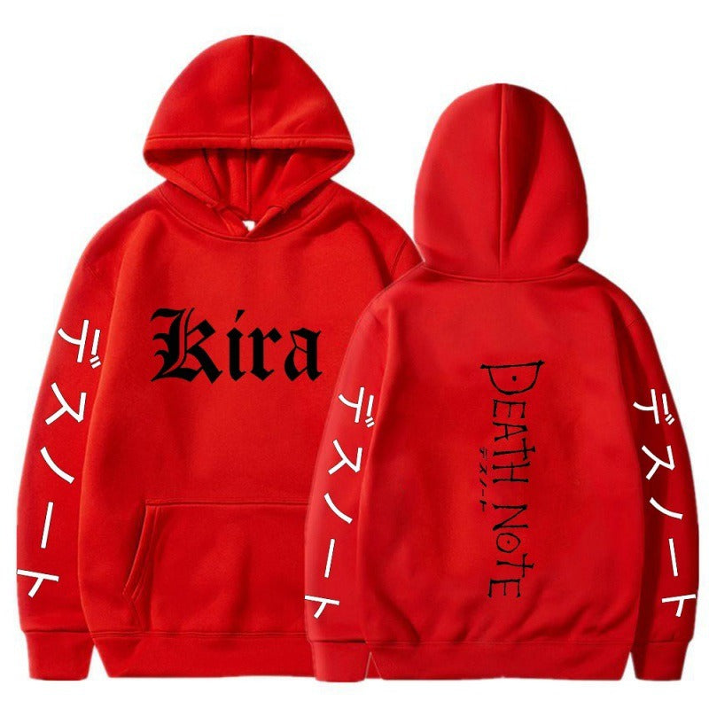 Hoodies  Japanese anime  death notes  creative new student casual hoodies