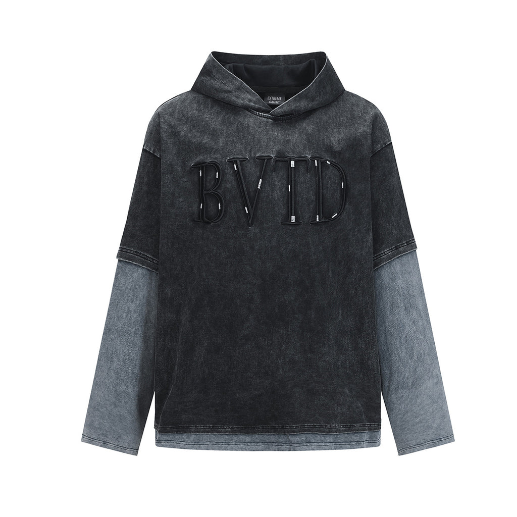 Fake two hoodies