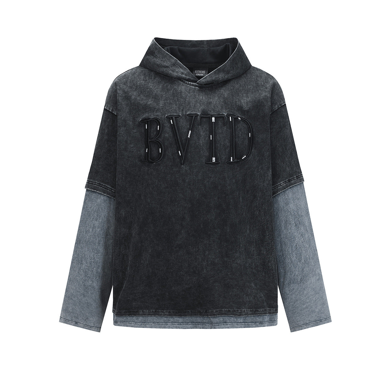 Fake two hoodies