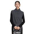 Collar standing collar vest woman