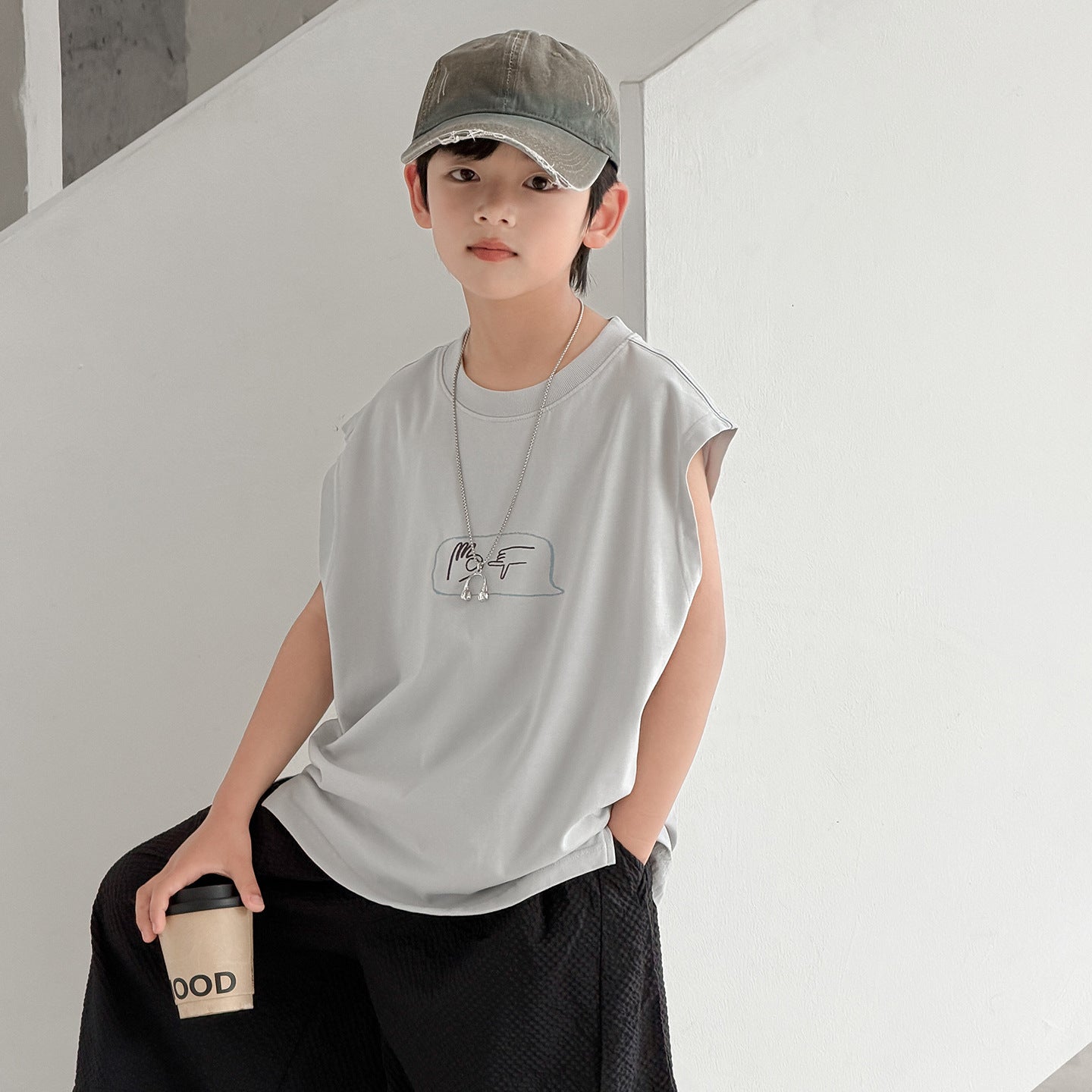 Boy's Sleeveless T-Shirt