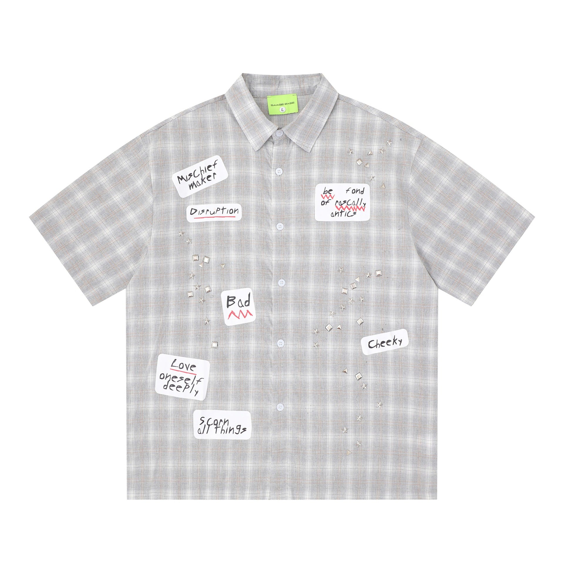 Plaid shirt T-shirt