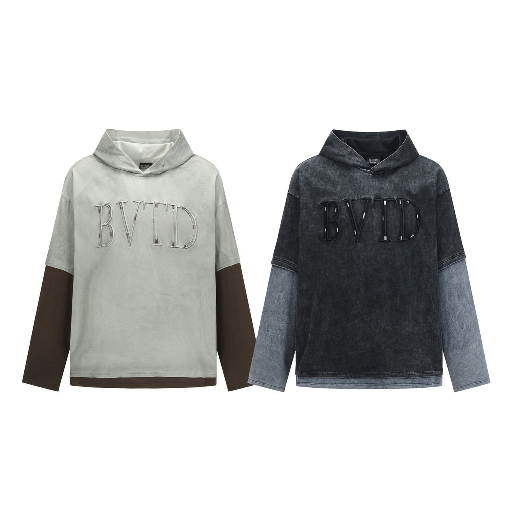 Fake two hoodies