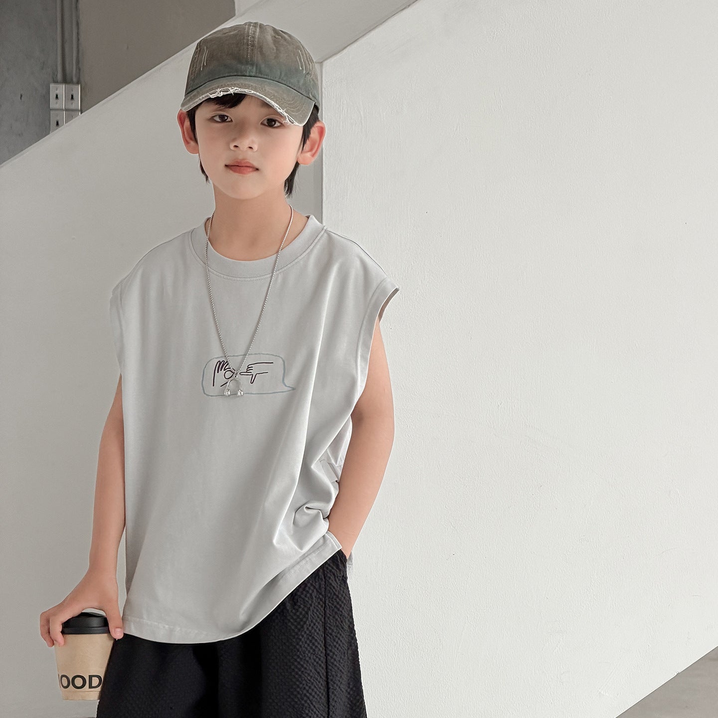Boy's Sleeveless T-Shirt