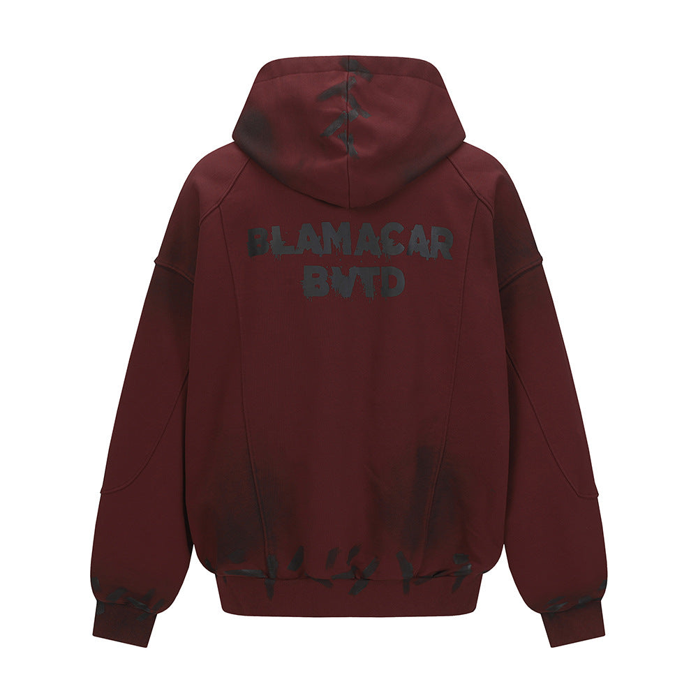 Splashing ink on dirty hoodies