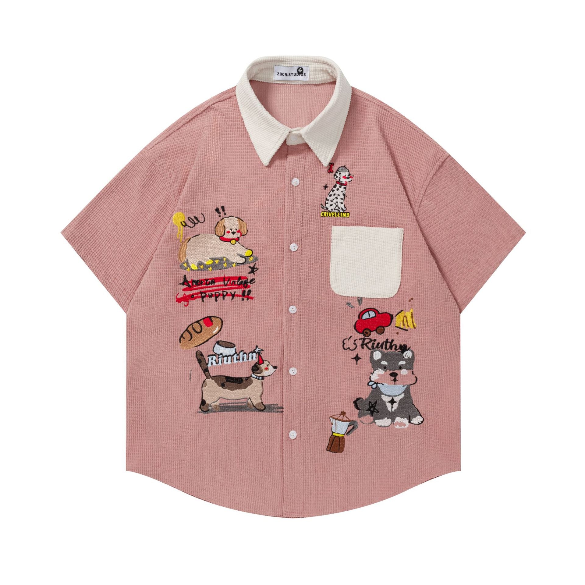 Embroidered shirt T-shirt