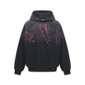 Destruction of hoodies and sweatshirts