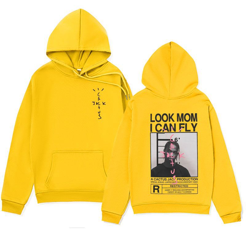 Spring and Autumn Plush Cross border Men's JACK Series Hoodies LOOK MOMICAN FLY Hoodies Hoodies