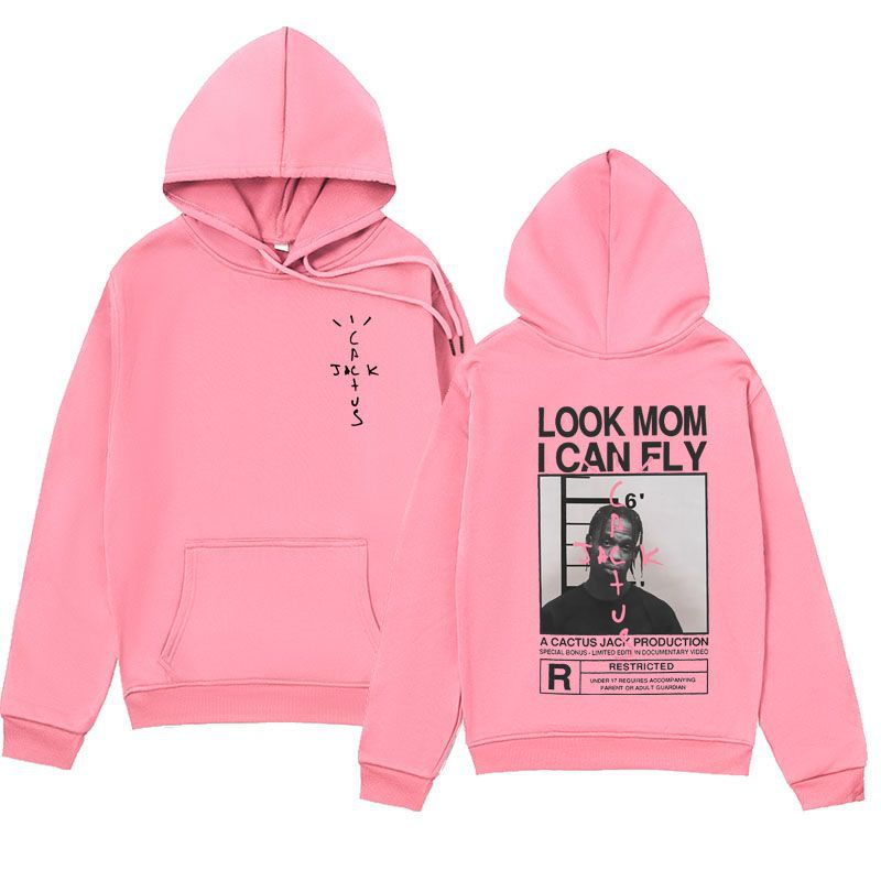 Spring and Autumn Plush Cross border Men's JACK Series Hoodies LOOK MOMICAN FLY Hoodies Hoodies